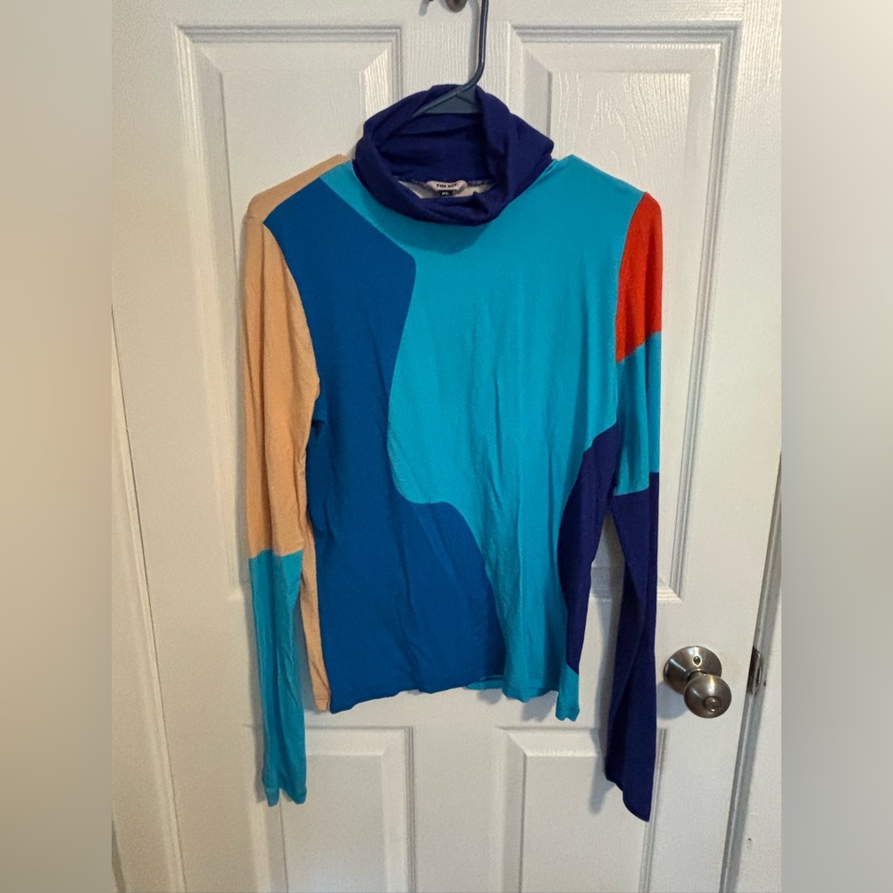 The Kit Color block Turtleneck